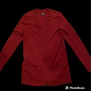 Premise Burgundy Open Cardigan Size Medium
